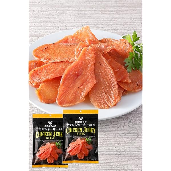 谷貝食品「お肉屋さんのチキンジャーキースタイル」 100g × 8袋 楽天市場】【お肉屋さんのチキンジャーキースタイル/100g